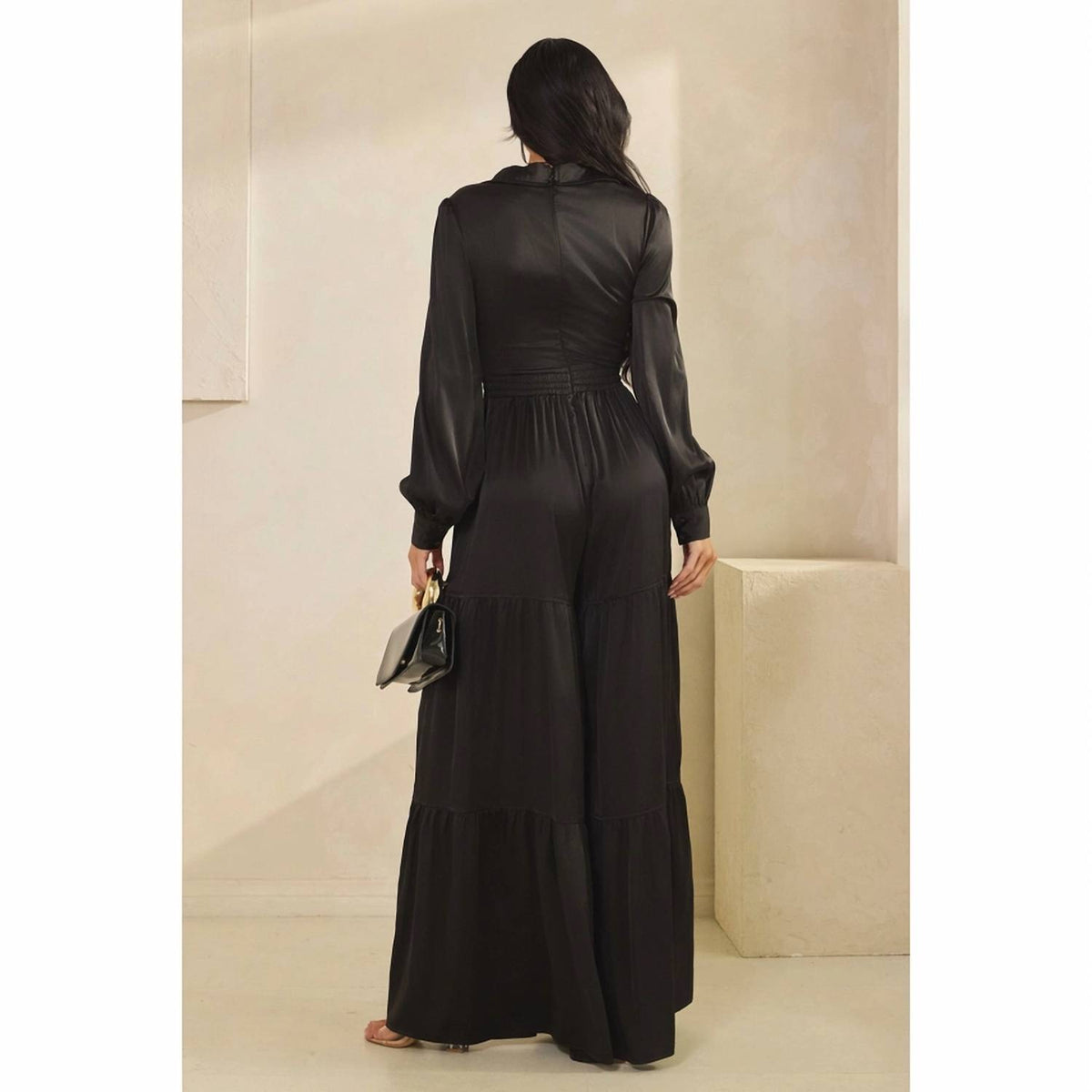 The Sang - Midnight Luxe Wide-Leg Jumpsuit