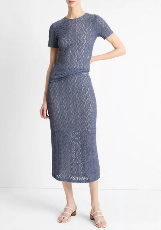 Vince - Floral Smocked Midi Skirt