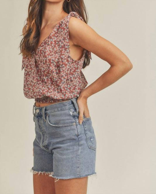 Aemi + Co - Floral Tank Blouse