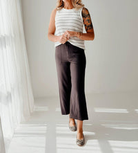KUT FROM THE KLOTH Topaz Relaxed Wide Leg Pants in charcoal - women's pants
