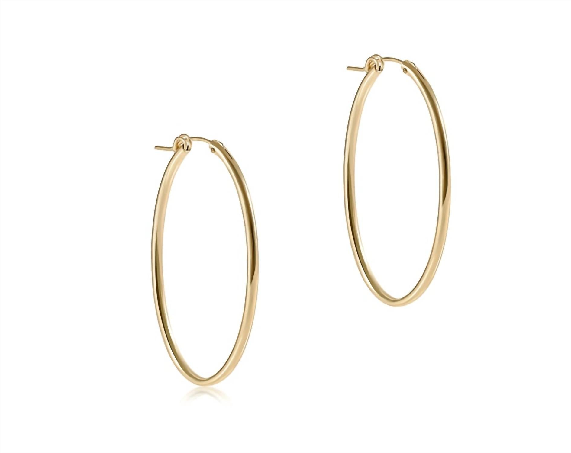 Enewton - Women's Oval 2 Hoop Smooth Earring