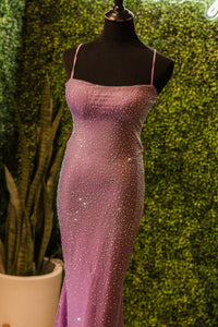La Femme Women's Prom Dress in periwinkle - women's dress - alternate view