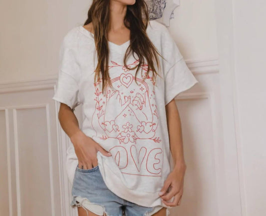Bucketlist - Love Graphic French Terry T Shirt