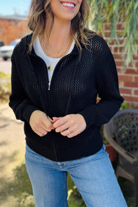 Pure Amici - Open Stitch Hoodie
