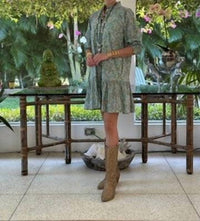 Just Darviny - Megan Button Front Mini Dress