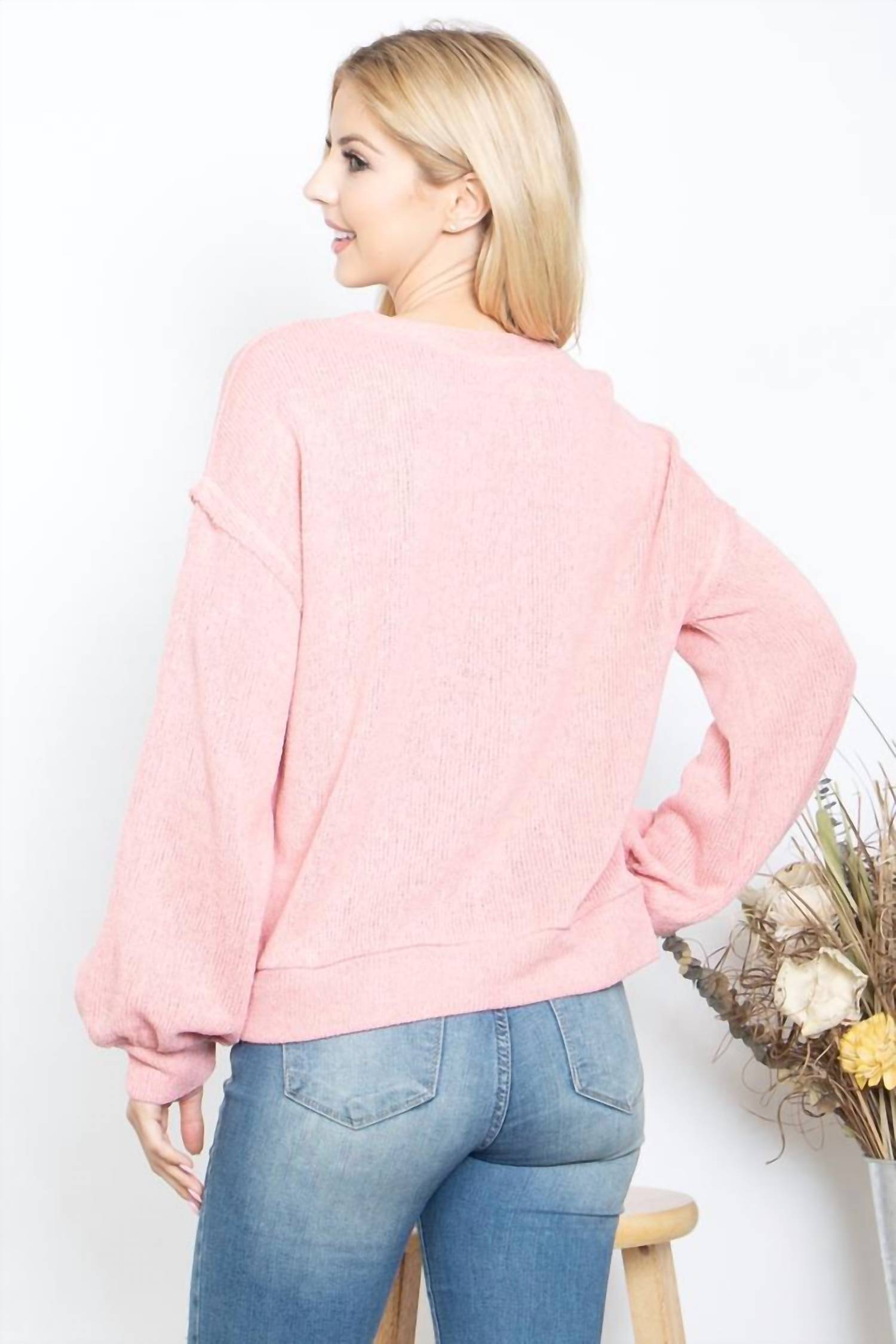 New In - Puff Sleeve Knit