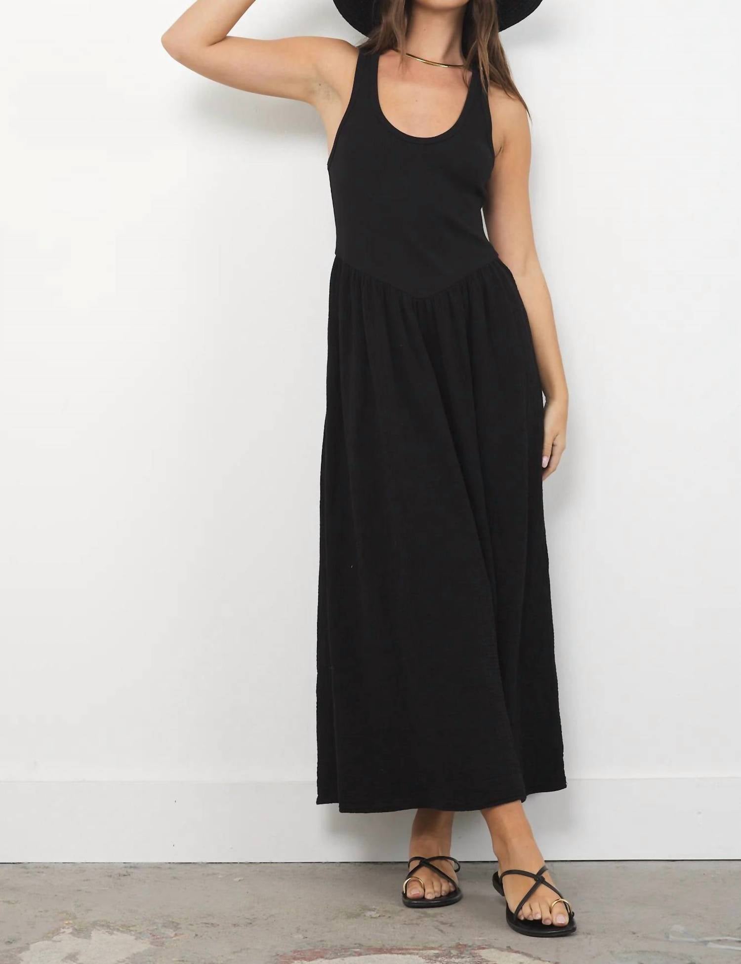 LAmade Olivia Scoop Neck Dress in black - women's dress - view 4