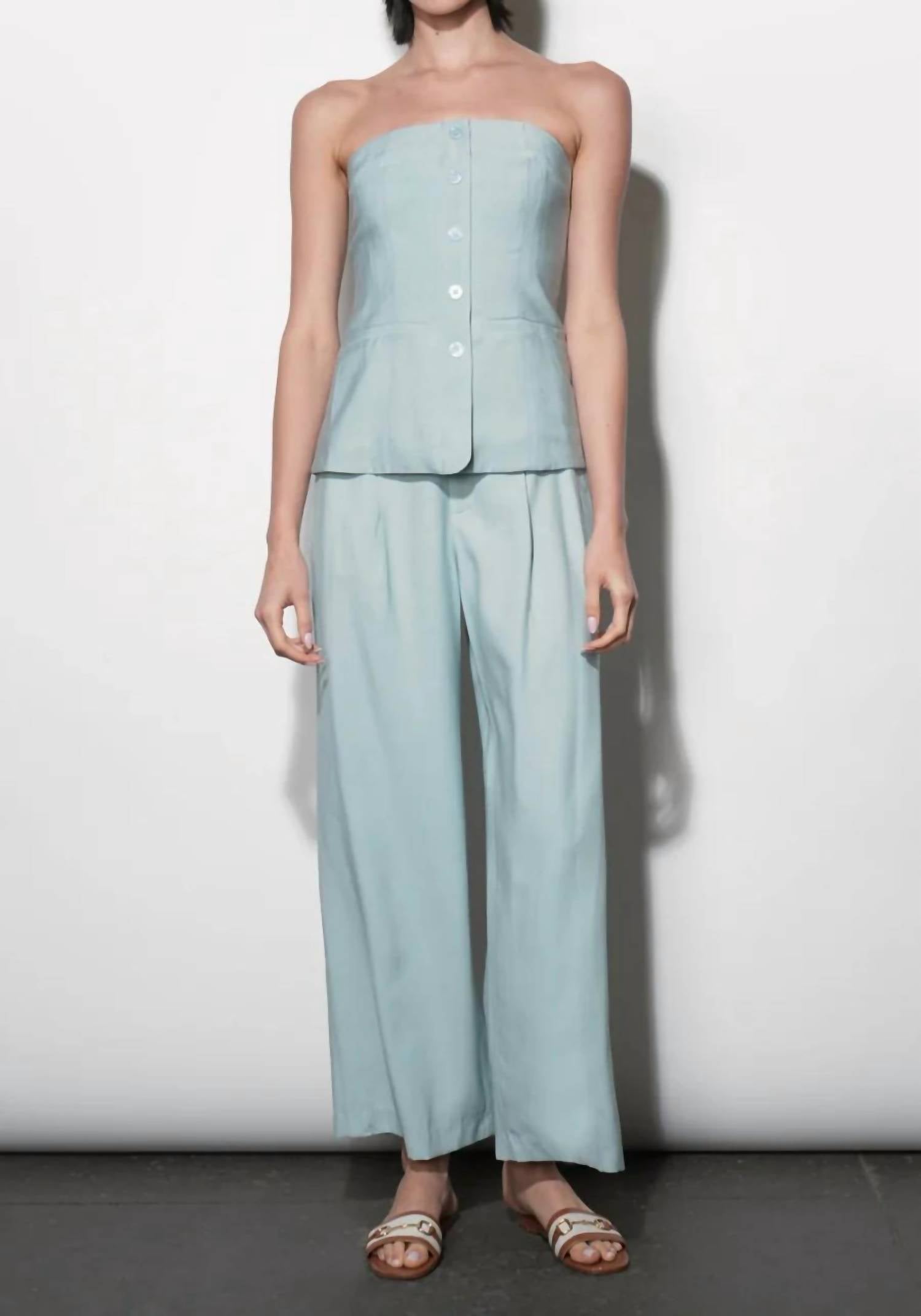Greylin - Yuri Wide Leg Pleated Pants