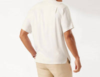 TOMMY BAHAMA Tropic Isles Silk Camp Shirt in continental - men's t-shirt - detail view