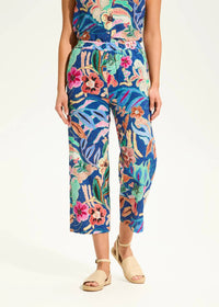 Fdj - Emmy Eyelet Pull-on Crop Wide Leg Pant