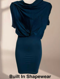 Nue By Shani - Built In Shapewear Ruched Dress