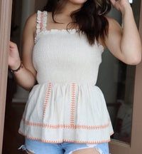 Strut & Bolt - Get it Together Smocked Top