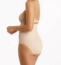 TC Fine Intimates Middle Manager Firm Control High-waist Brief in nude - women's intimate - detail view