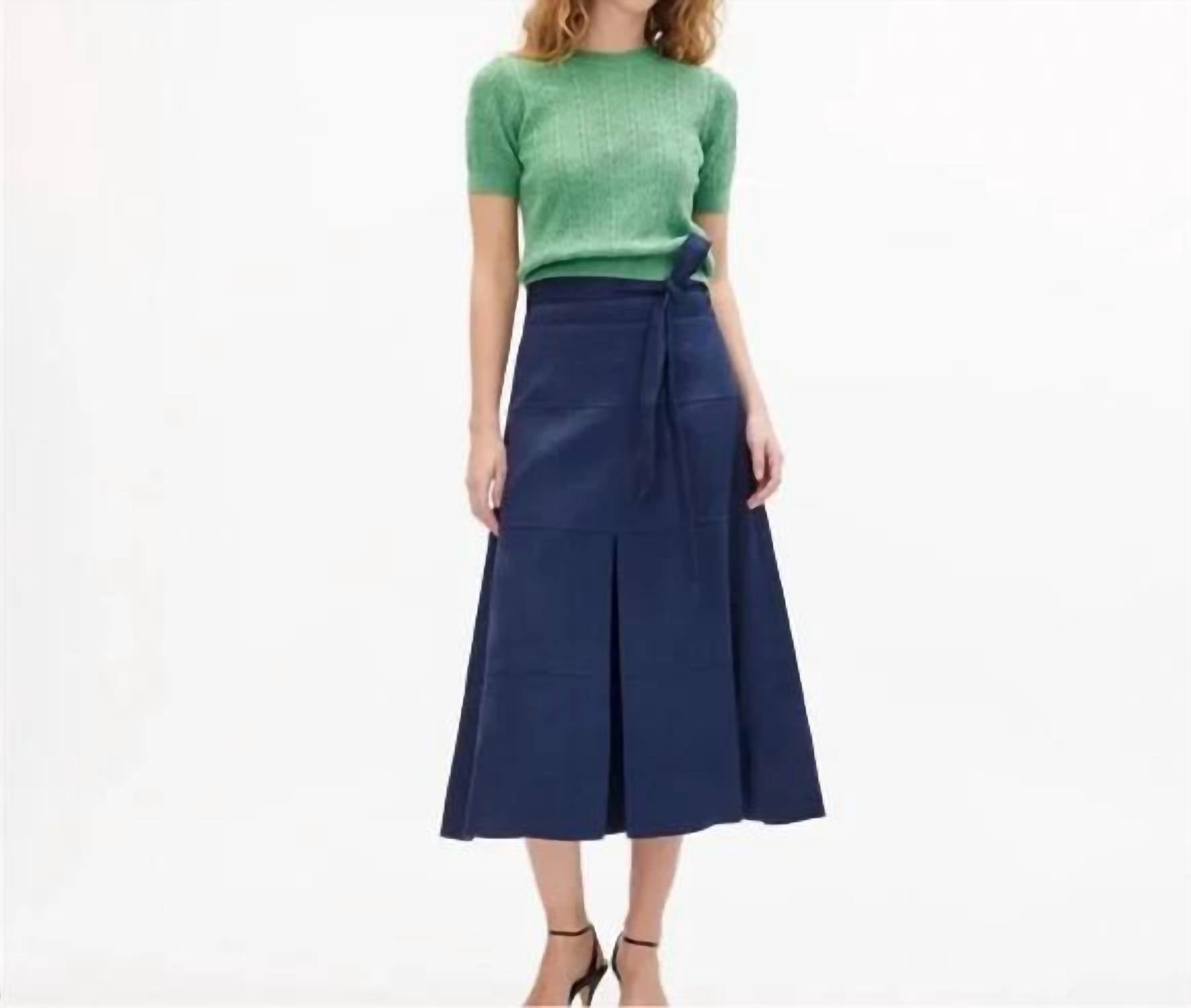 TANYA TAYLOR Diane Knit Top in meadow green - women's t-shirt