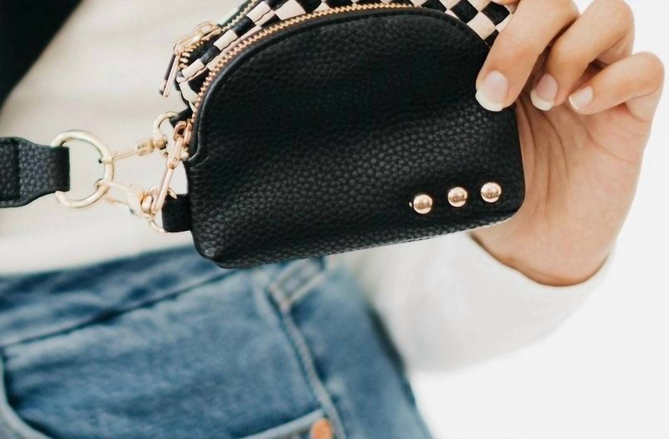 Pretty Simple - Women's Wonderlust Woven Dual Pouch Wristlet