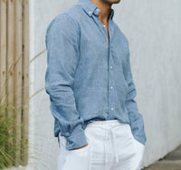 Magic Linen - Men's WENGEN classic linen shirt