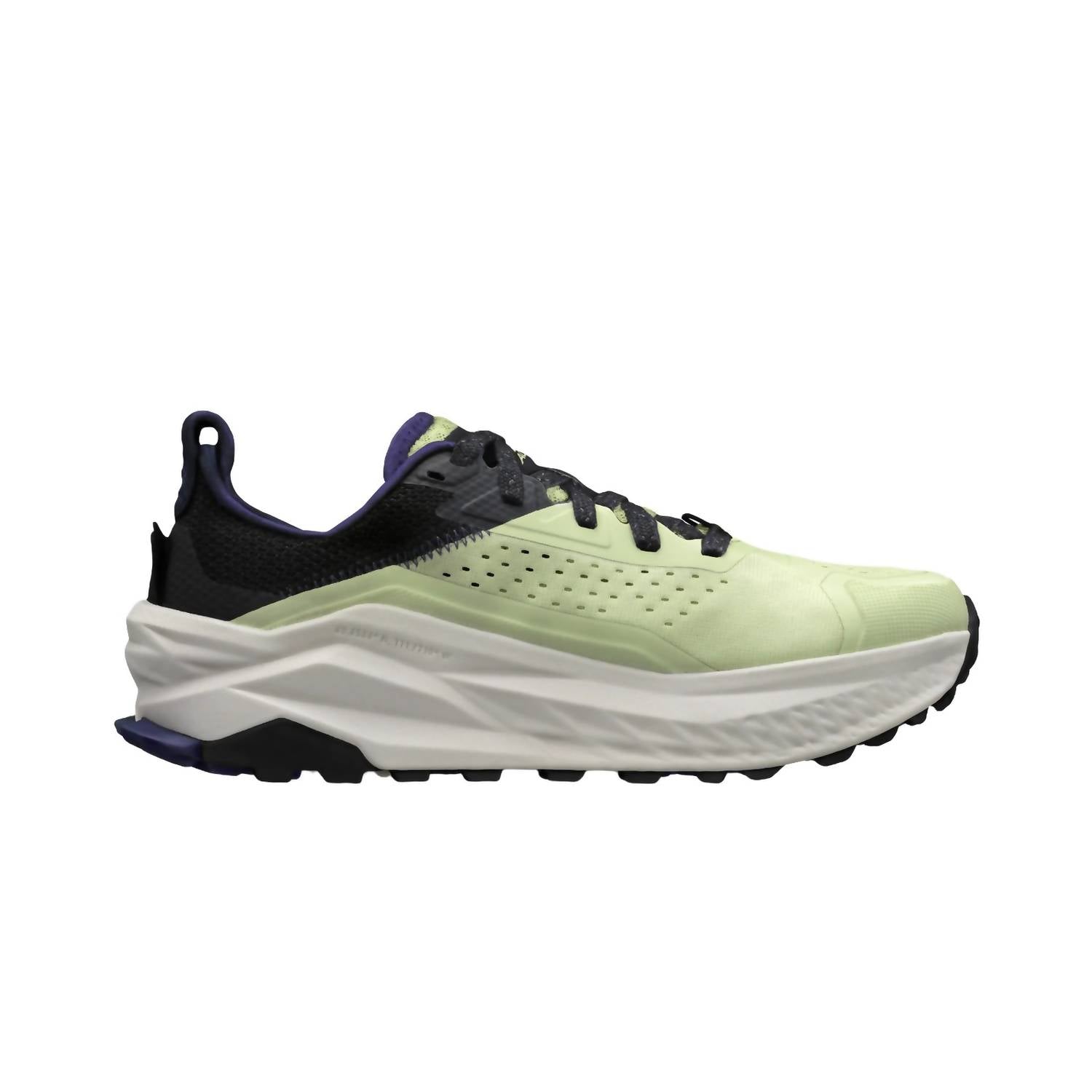 ALTRA Women's Olympus 6 Trail Running Shoes in black green - women's shoe