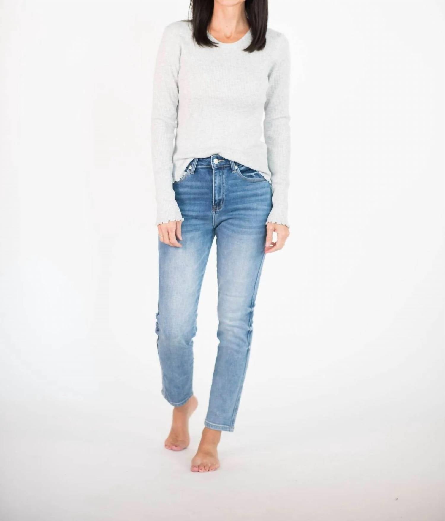 Tea N Rose - Erika Long Sleeve Sweater