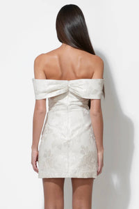 Adelyn Rae - Alice Off Shoulder Jacquard Mini Dress