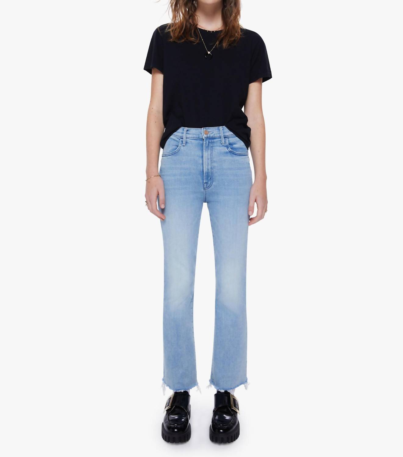 Mother THE HUSTLER ANKLE FRAY JEAN in cutting class - women's jeans
