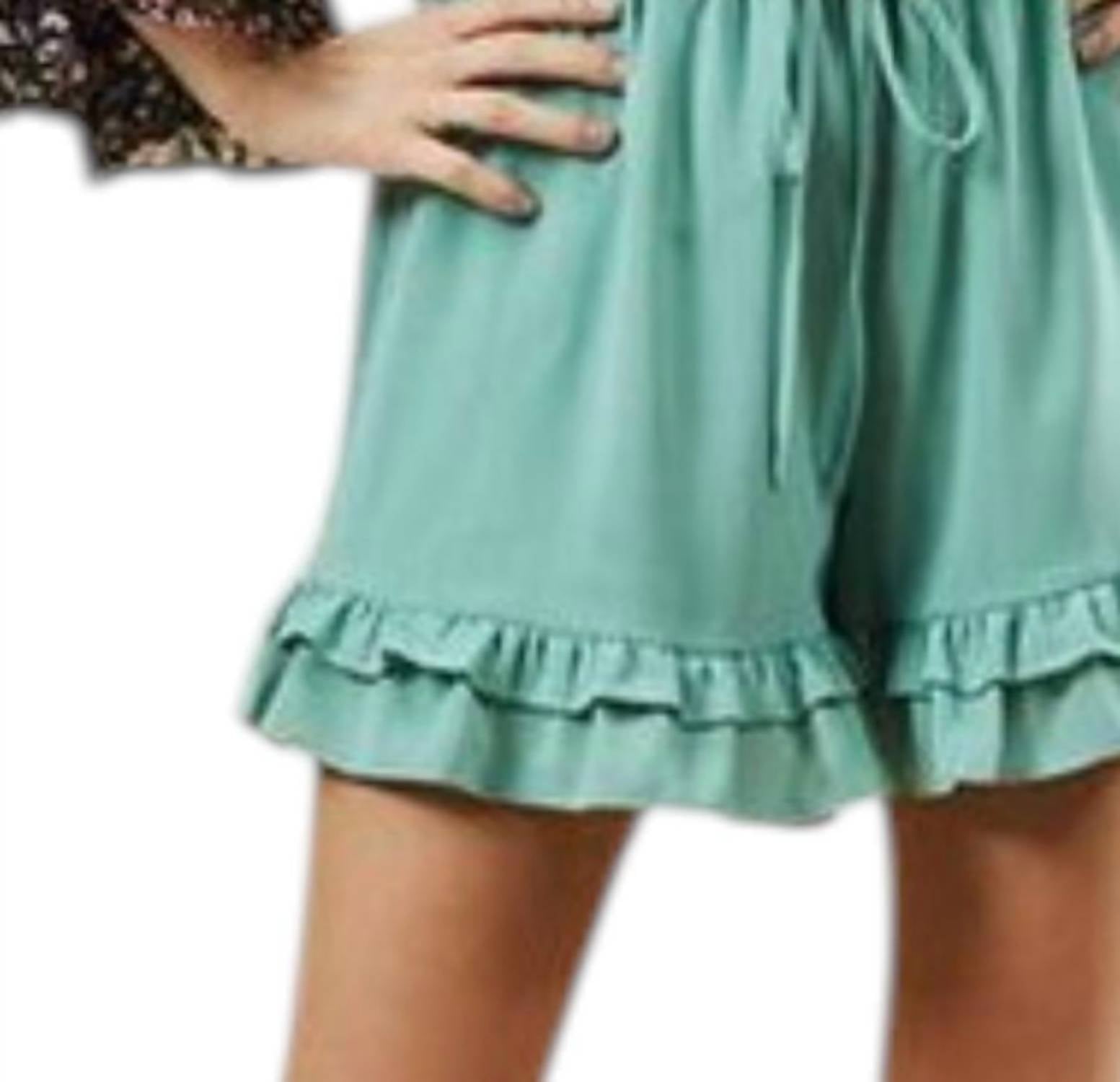 Llove - Mackenzie Smocked Ruffle Shorts