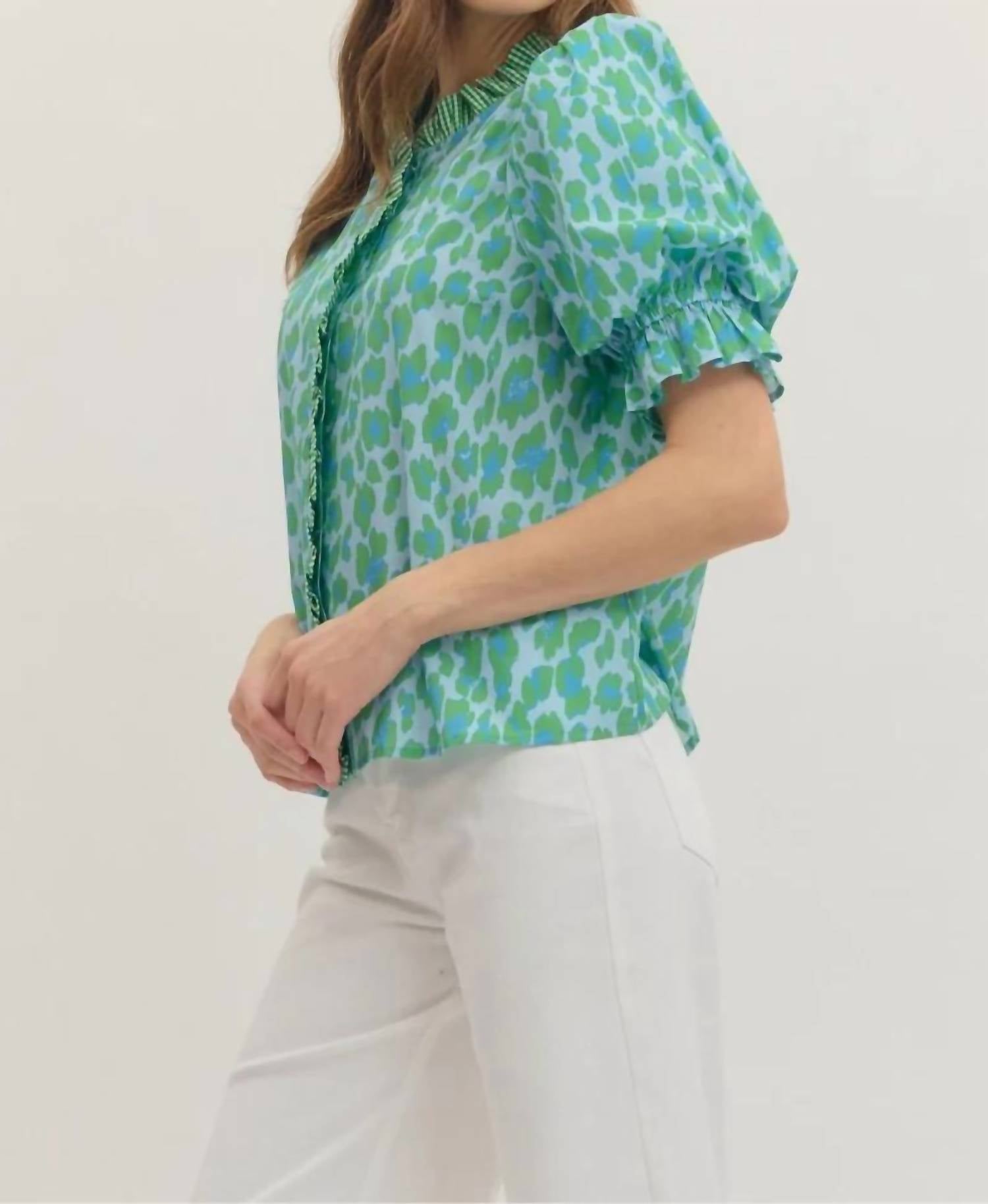 Entro - Luca Leopard Blouse