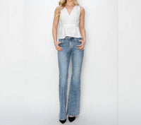 Risen - Mid Rise Bootcut Wide Jeans