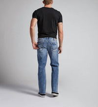 Silver Jeans Co Zac Relaxed Fit Straight Leg Jeans in indigo 1 - men's jeans - alternate view