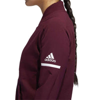 adidas Women's Squad Bomber Jacket in maroon - women's jacket - alternate view