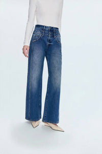 Pistola - Caleb High Rise Stacked Waist Jeans