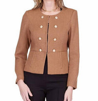 Jade Ken Cinch Waist Jacket in camel - women's jacket