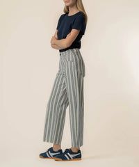 Kut From The Kloth - Gwen Stripe Twill High Rise Wide Straight Leg Pants