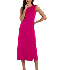 JUDE CONNALLY Darcy Ponte Midi Dress in deep berry - women's dress