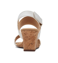 Clarks Women's Kyarra Faye Wedge Sandal in white leather - women's sandal - view 5