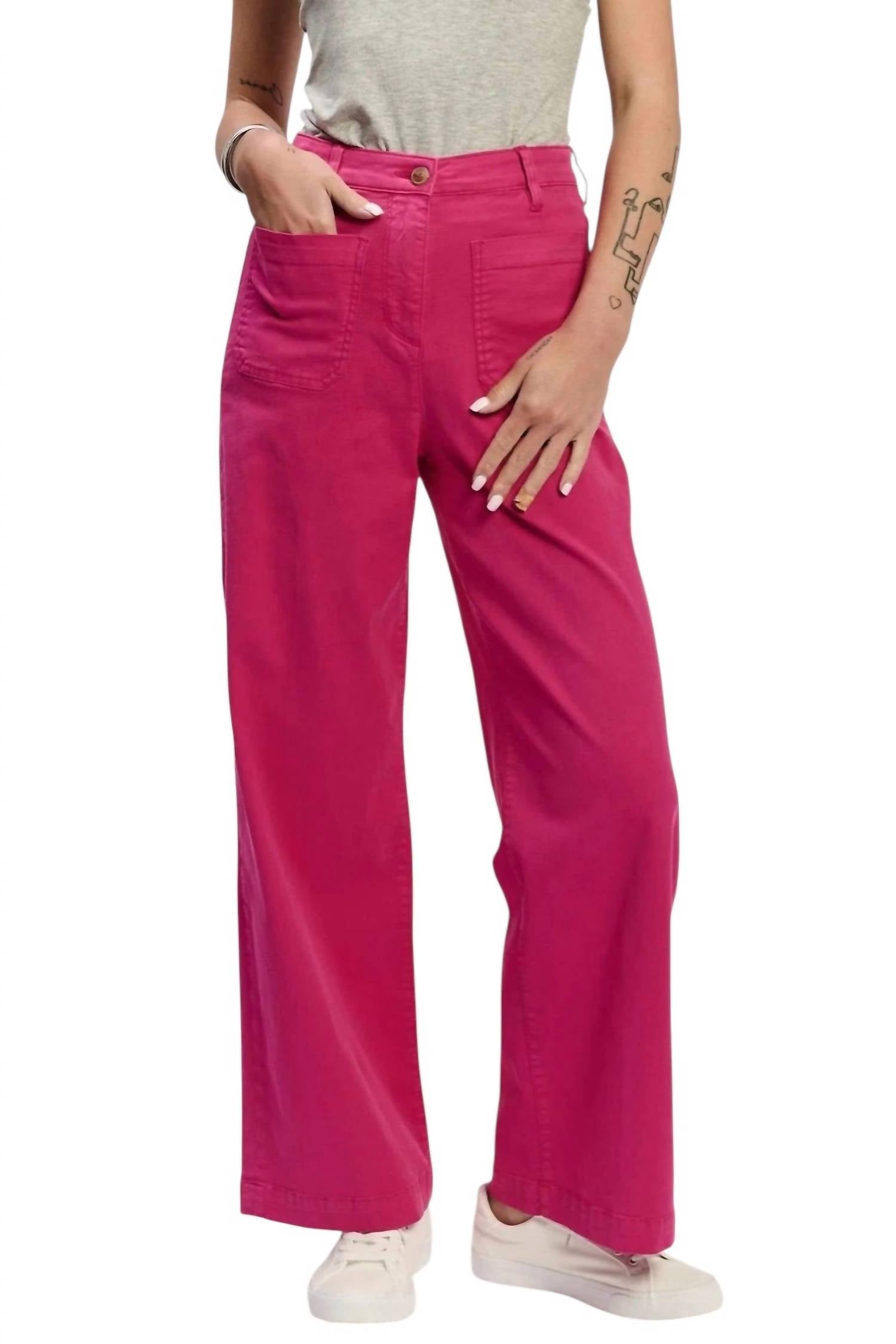 Another Love Bristol Pocket Pants in pink paradise - women's jeans