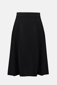 Joseph Ribkoff Viscose Sweater Knit A Line Skirt in black - women's skirt - view 4