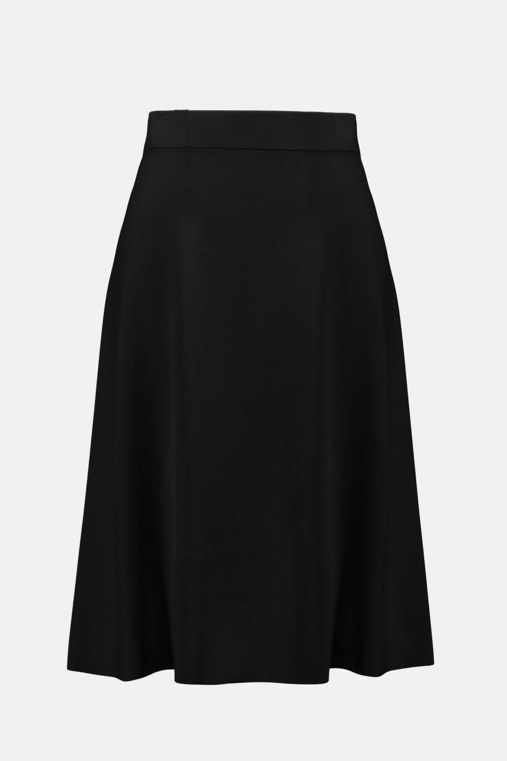 Joseph Ribkoff Viscose Sweater Knit A Line Skirt in black - women's skirt - view 4
