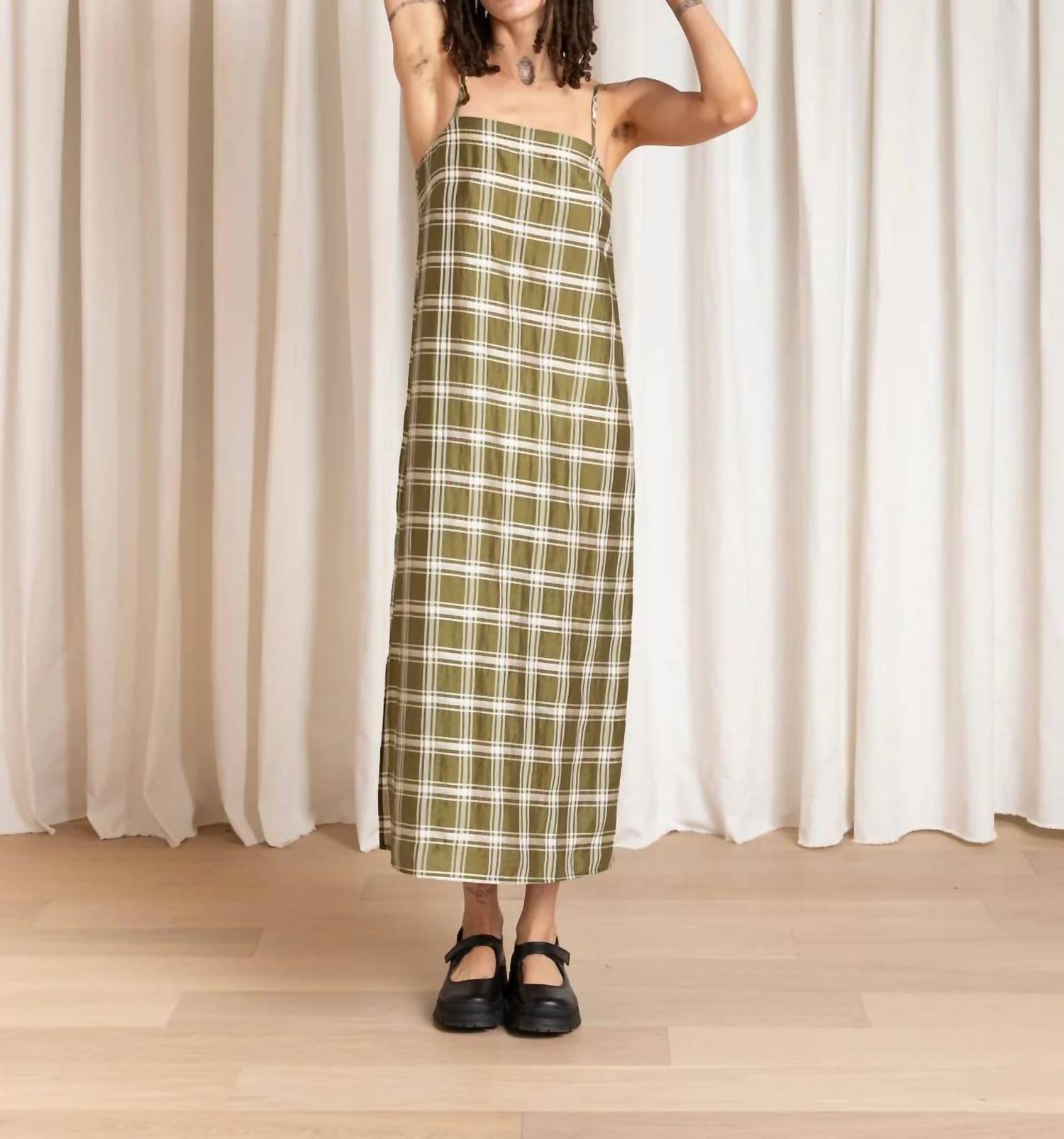 Ali Golden - Square Neck Slip Dress