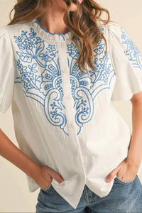 &Merci - Santorini Stitch Top