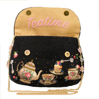 Mary Frances - Women's Tea Time Fairytale Beaded Crossbody Handbag