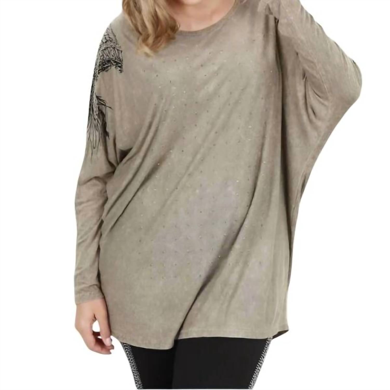 Vocal Apparel - Indian Print Tunic Top (plus Size)