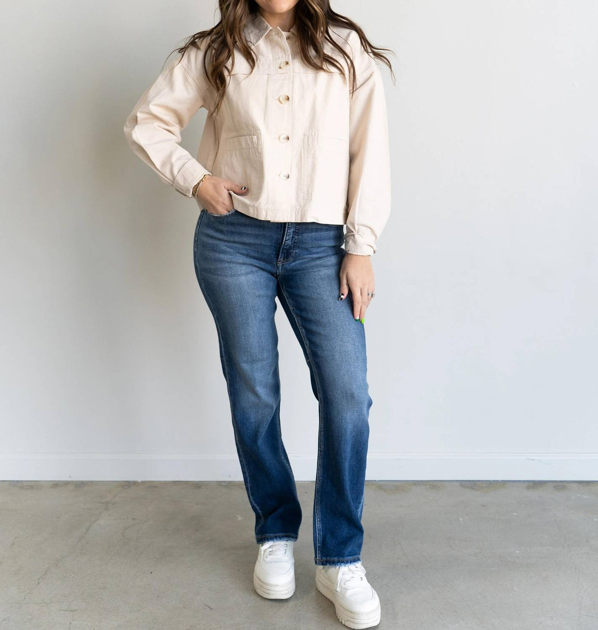 Risen - Nova Cropped Bootcut Jeans