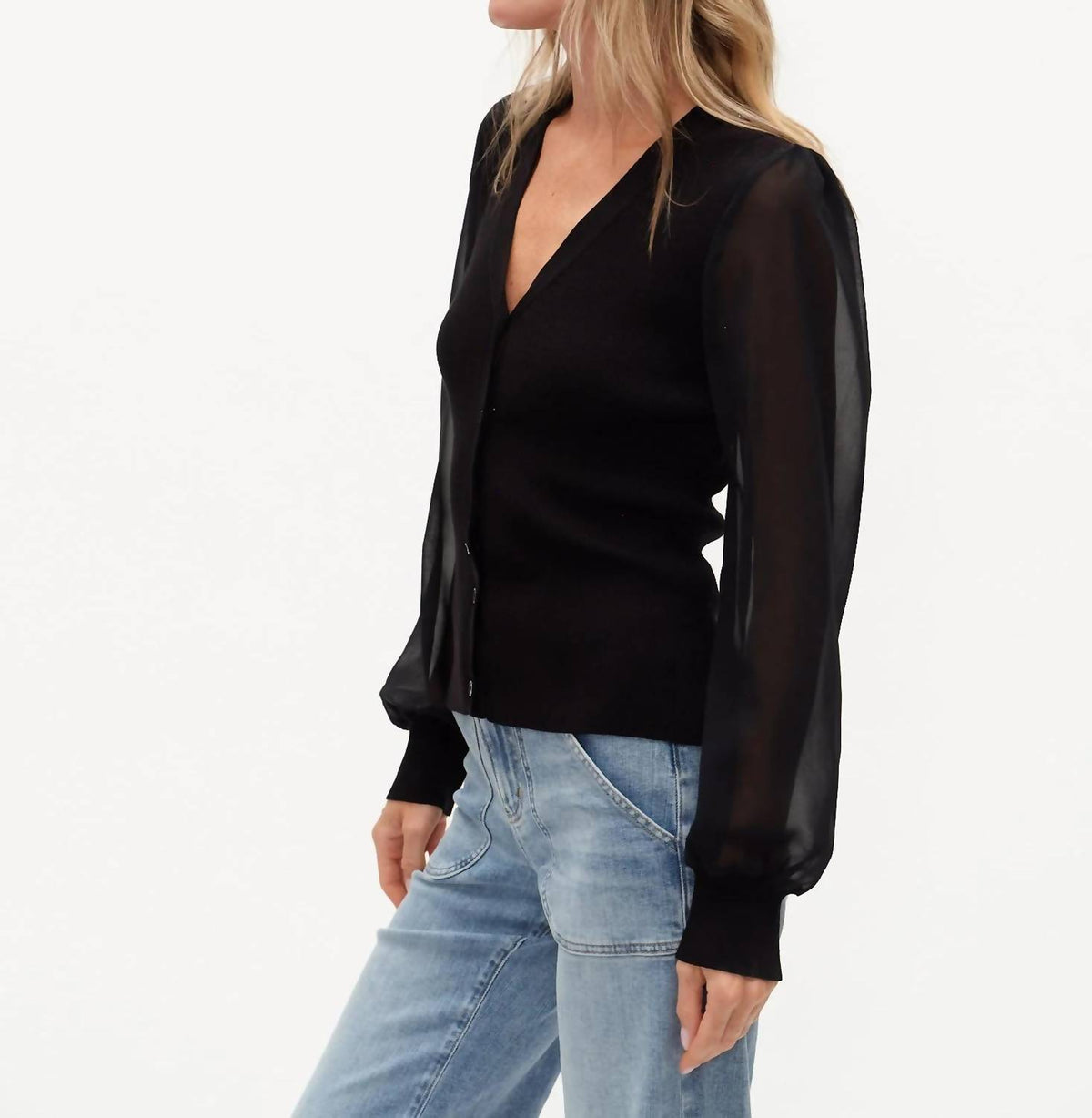 Six/Fifty - Women's Celeste Mixed Media Top