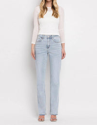 Lovervet - 90's Vintage Super High Rise Straight Jeans