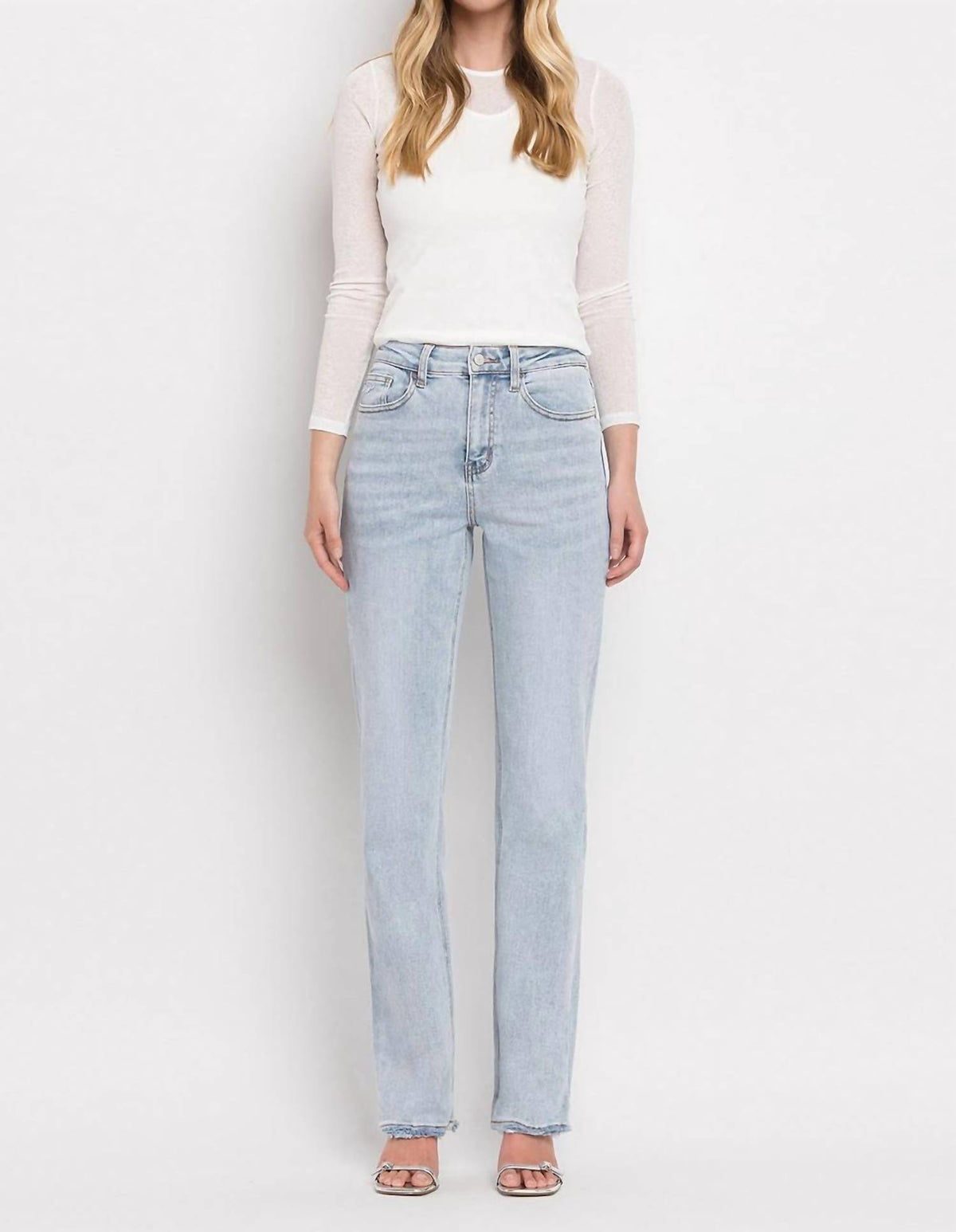 Lovervet - 90's Vintage Super High Rise Straight Jeans