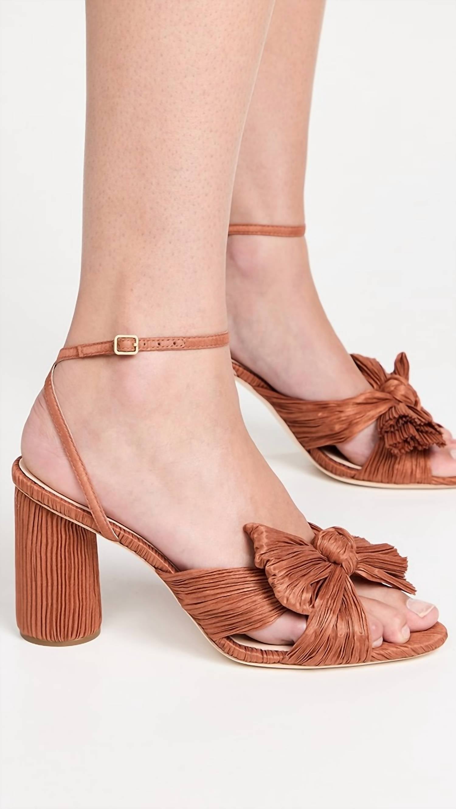 Loeffler Randall - Women's Camellia Pleated Bow Heel With Ankle Strap