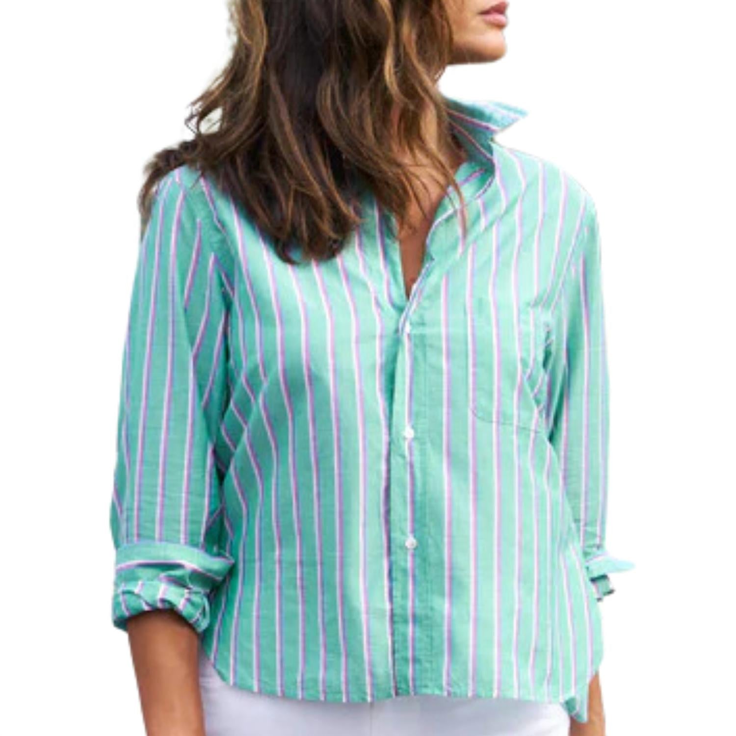Frank & Eileen - Silvio Cropped Button Up