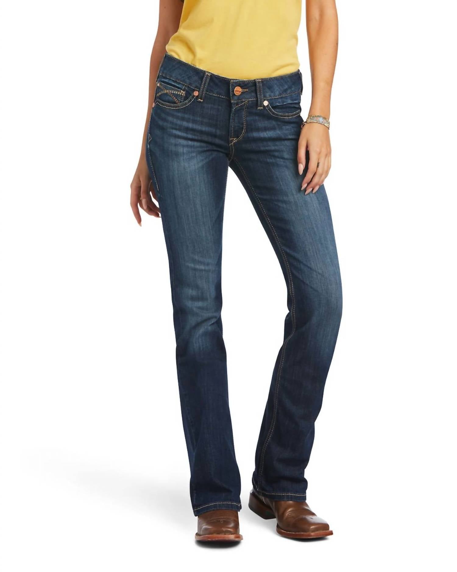 ARIAT Real Mid Rise Arrow Vicky Bootcut Jean in burbank - women's jeans