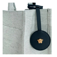 Versace - Women's Canvas Studded Logo Mini Tote Bag
