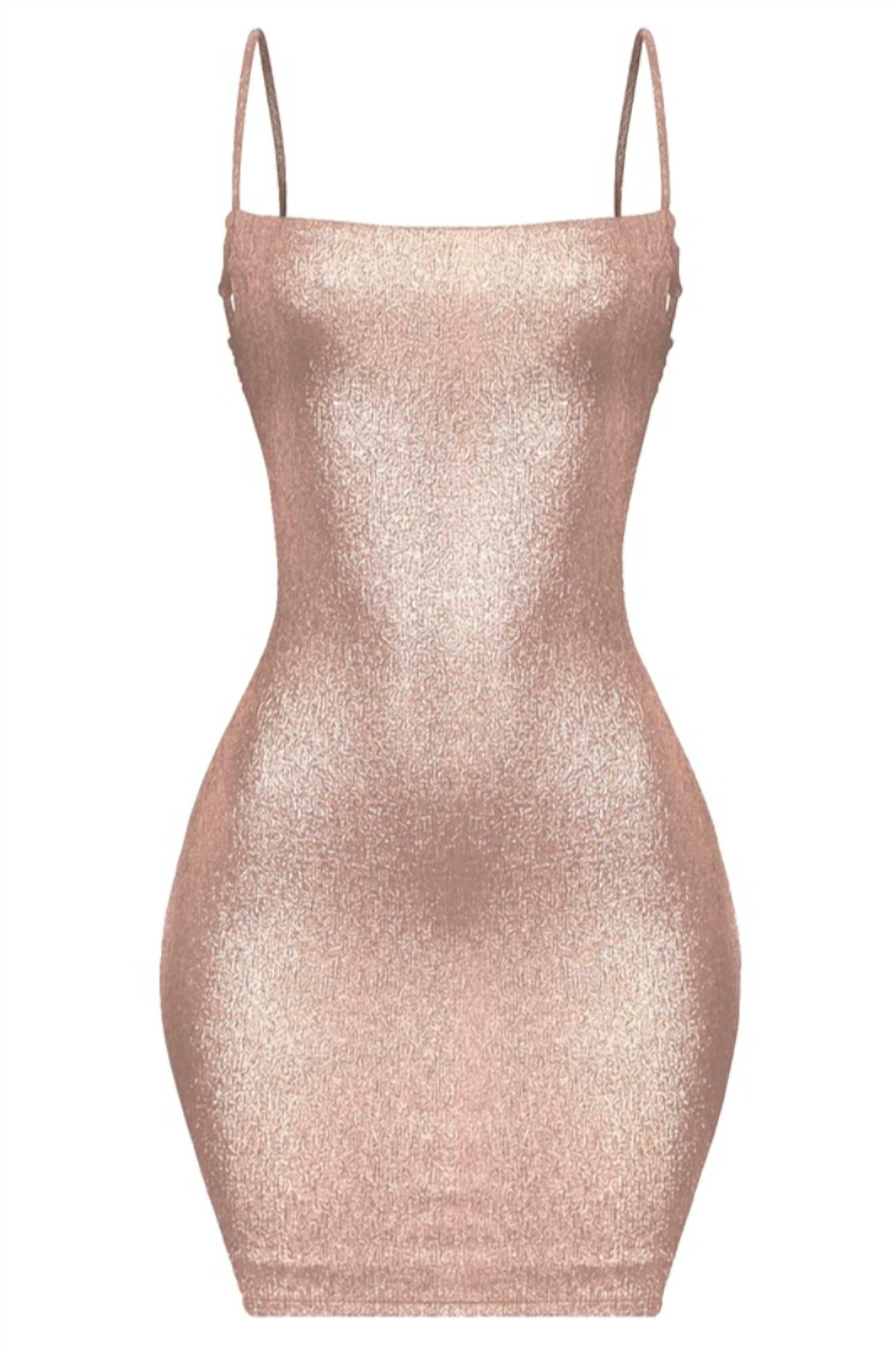 Metallic Mini Dress